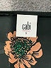 CAbi 100% Polyester Black 3/4 Sleeve Blouse Size S - photo 7
