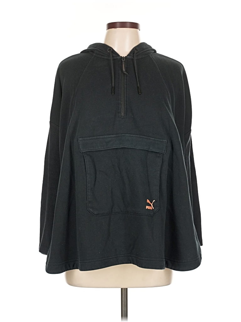 Pre-owned Puma Pullover Hoodie In Black