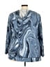 Lularoe Paisley Blue Pullover Sweater Size 3X - photo 2