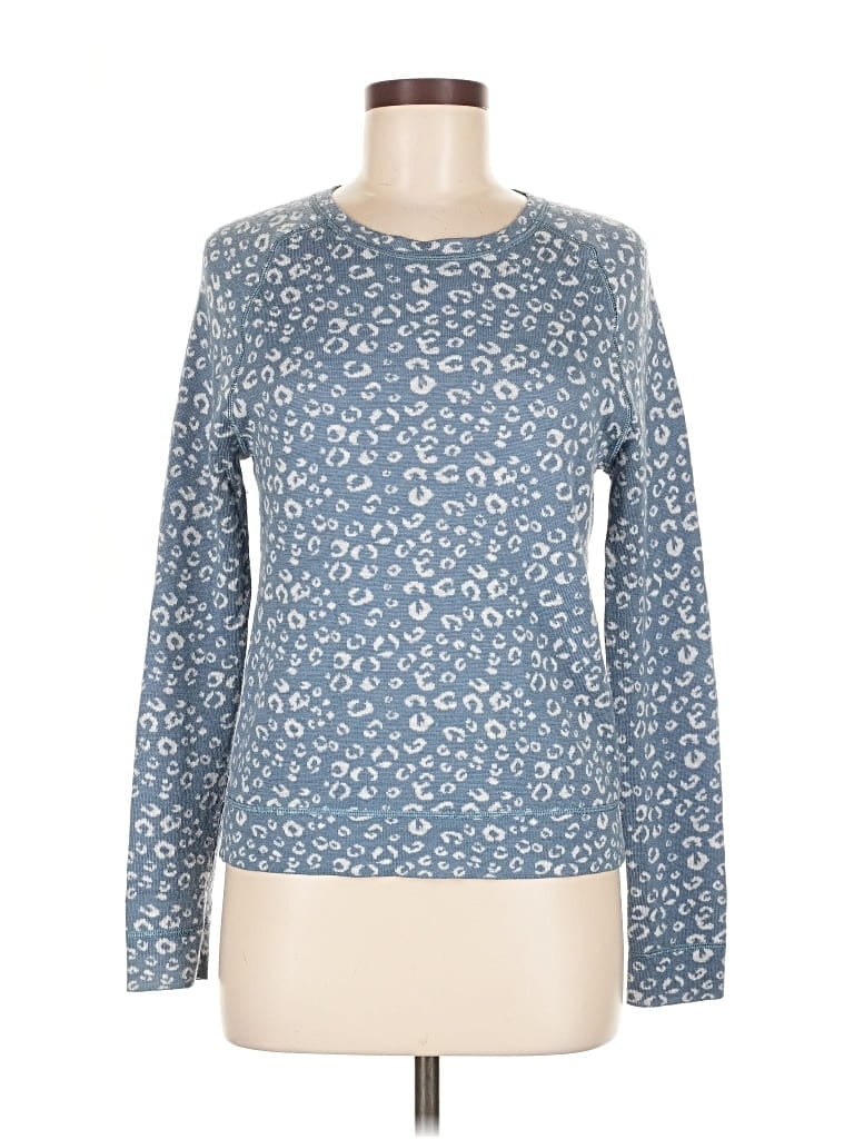 Pre-owned Ann Taylor Loft Pullover Sweater In Blue