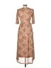 Assorted Brands Paisley Tan Casual Dress Size XS - photo 2