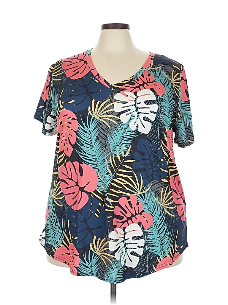 Pre-owned Unbranded Short Sleeve T-shirt In Blue