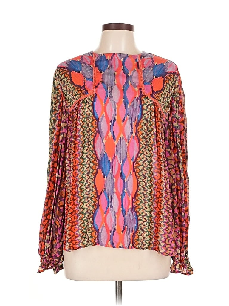 Pre-owned Blank London Long Sleeve Blouse In Pink