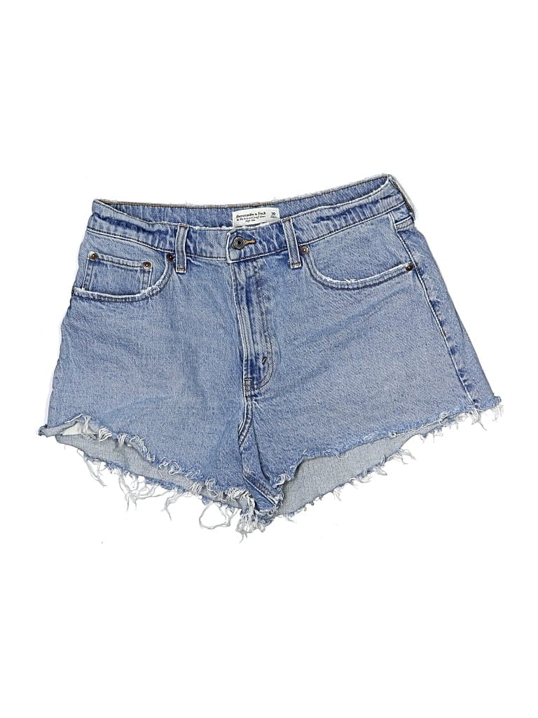 Pre-owned Abercrombie & Fitch Denim Shorts In Blue