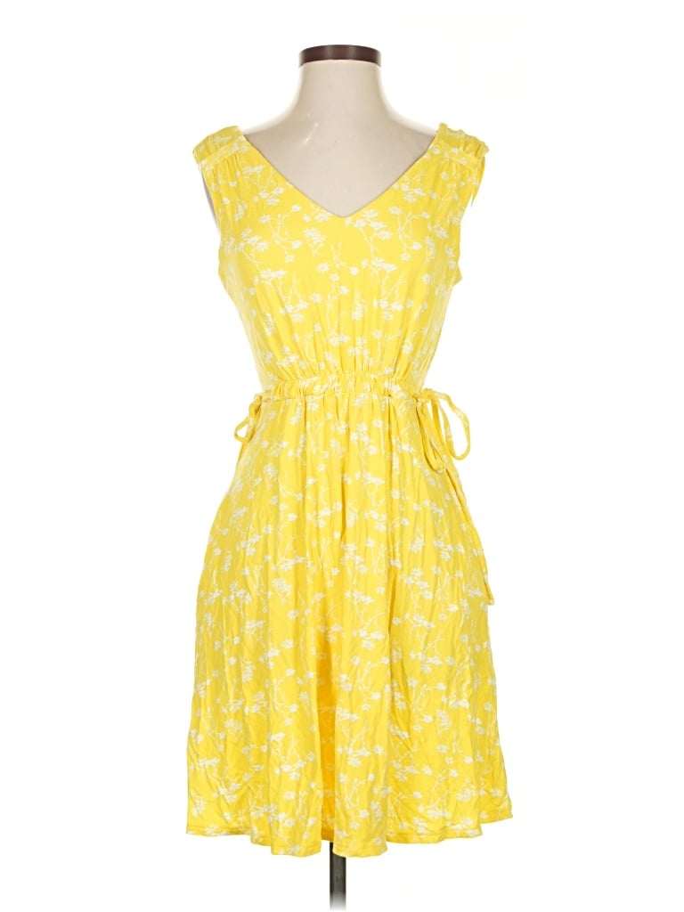 Pre-owned Cynthia Rowley Tjx Casual Dress In Yellow