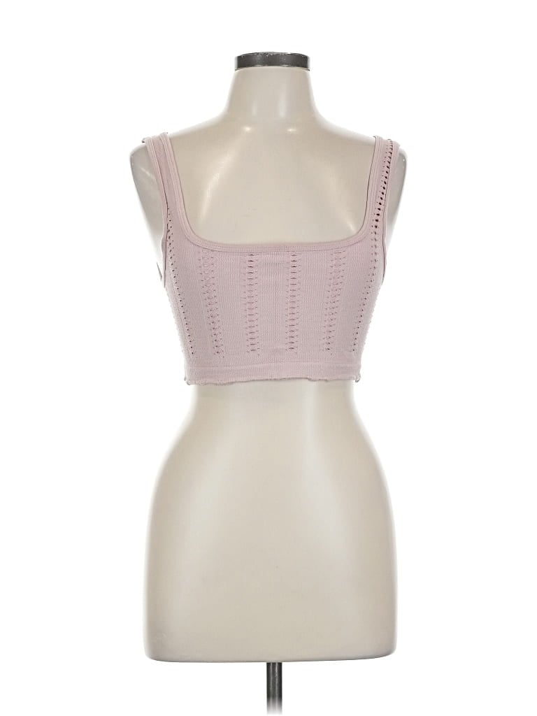 Pre-owned By Anthropologie Tank Top Pink Strapless Neckline Tops