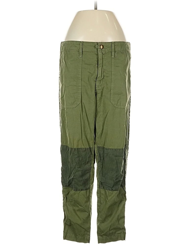 Pre-owned Mother Cargo Pants In Green