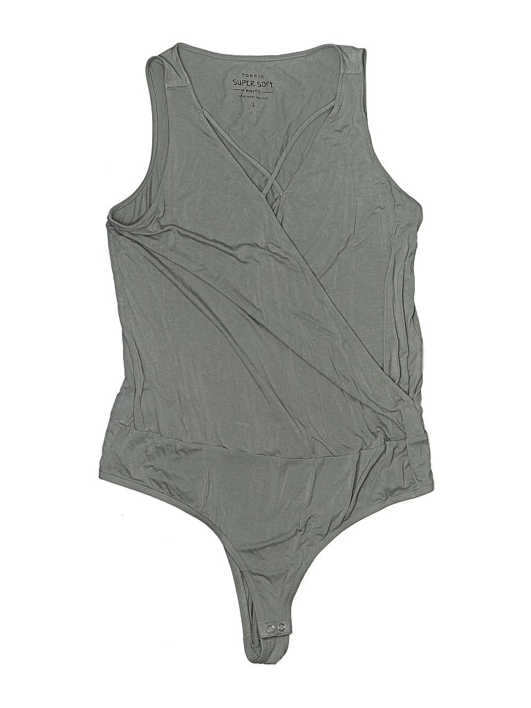 Pre-owned Torrid Bodysuit In Gray