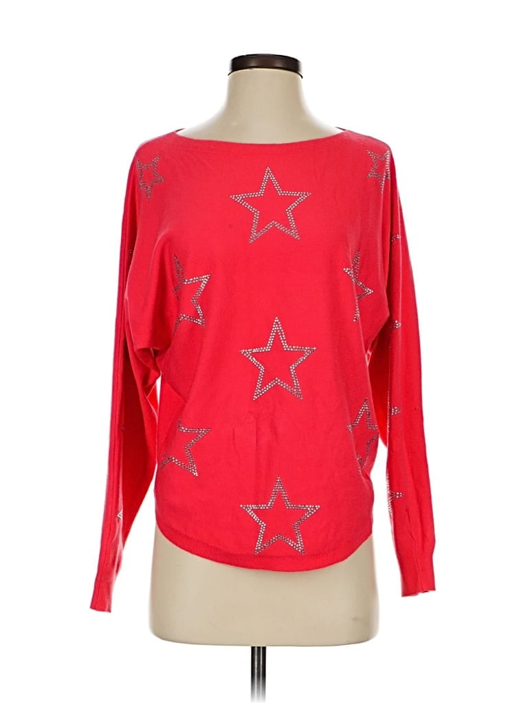 Pre-owned Liv Milano Pullover Sweater In Red