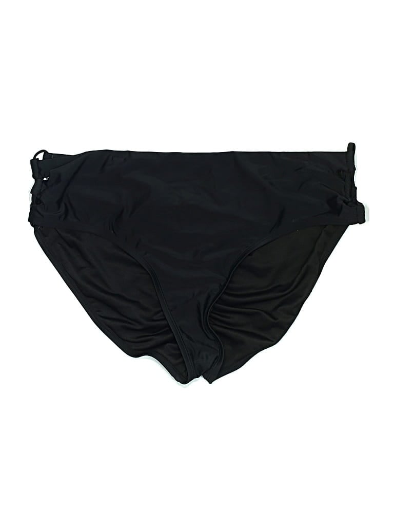 Pre-owned Time And Tru Swimsuit Bottoms In Black