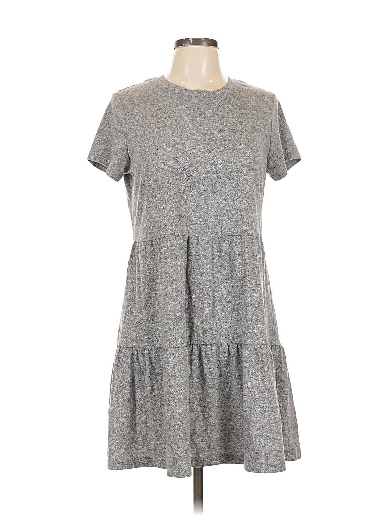 Pre-owned Originality Casual Dress In Gray