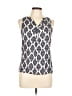 Willi Smith 100% Rayon Blue Sleeveless Blouse Size L - photo 1