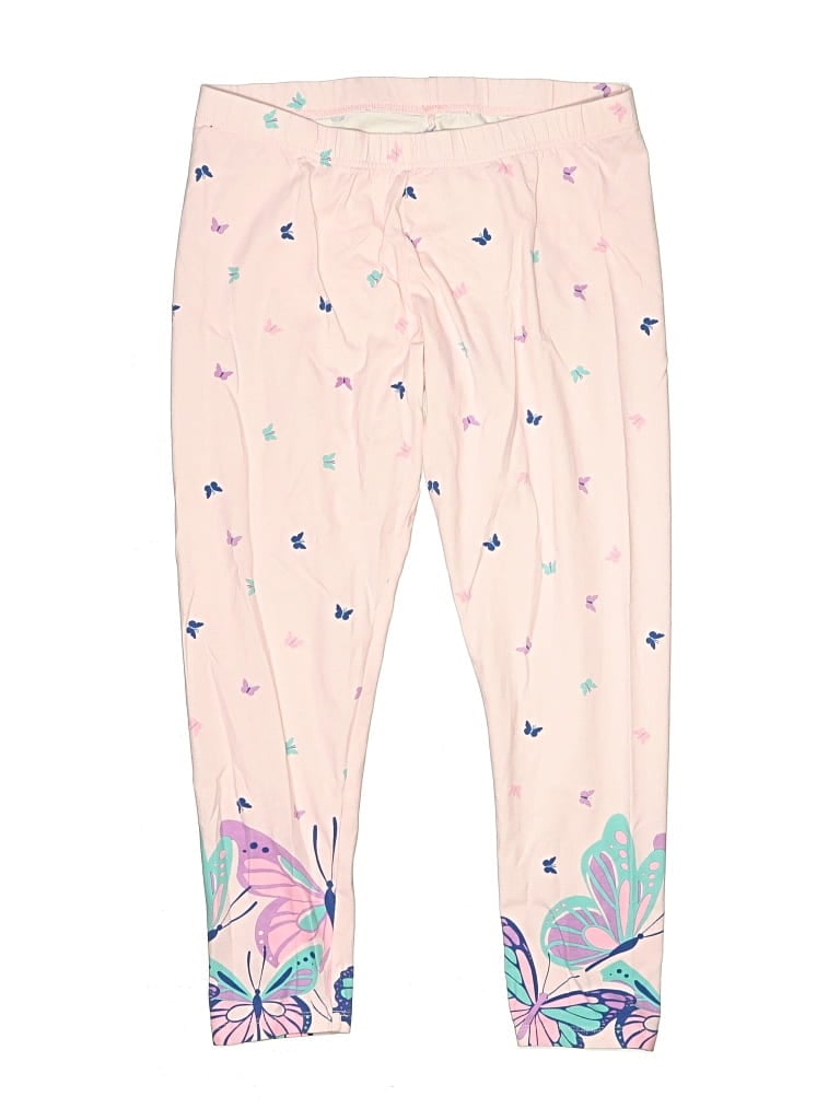 Pre-owned Lands' End Kids' Leggings In Pink