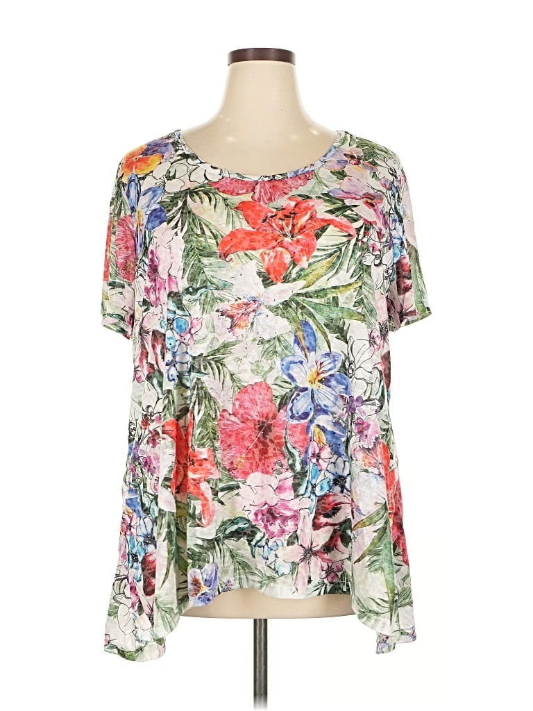 Pre-owned Life Style Short Sleeve T-shirt In Green