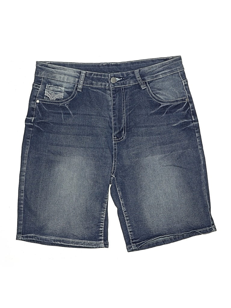 Pre-owned Unbranded Denim Shorts In Blue