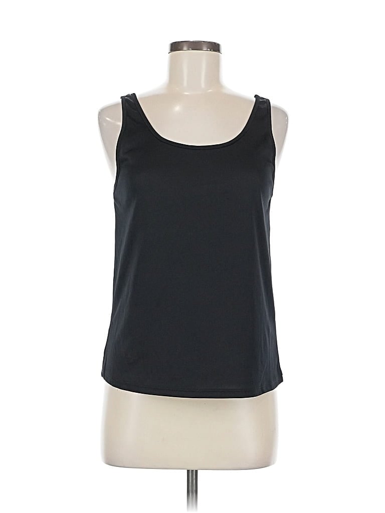 Pre-owned Unbranded Tank Top Black Halter Neckline Tops