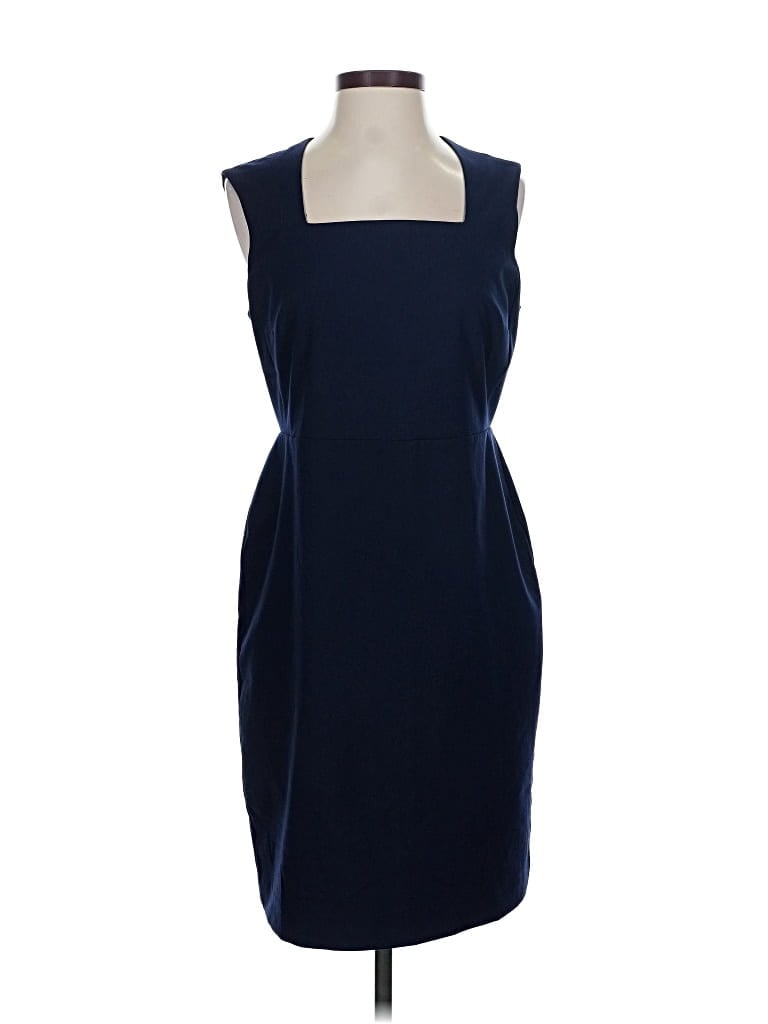 Pre-owned Ann Taylor Factory Cocktail Dress In Blue
