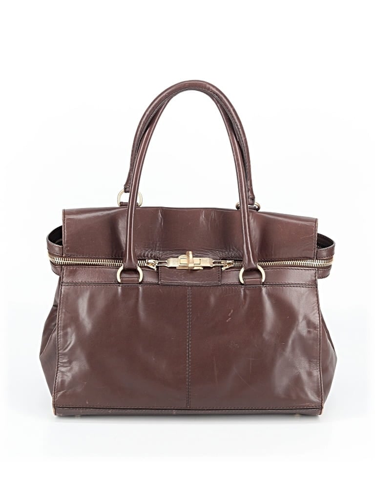 Pre-owned Max Mara Leather Shoulder Bag In Brown