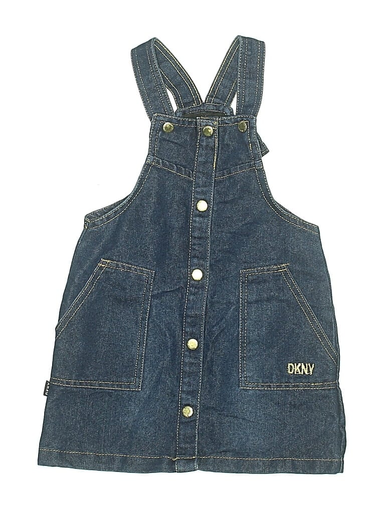 Pre-owned Dkny Kids' Dress In Blue