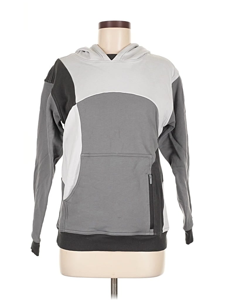 Pre-owned Lululemon Athletica Pullover Hoodie In Gray