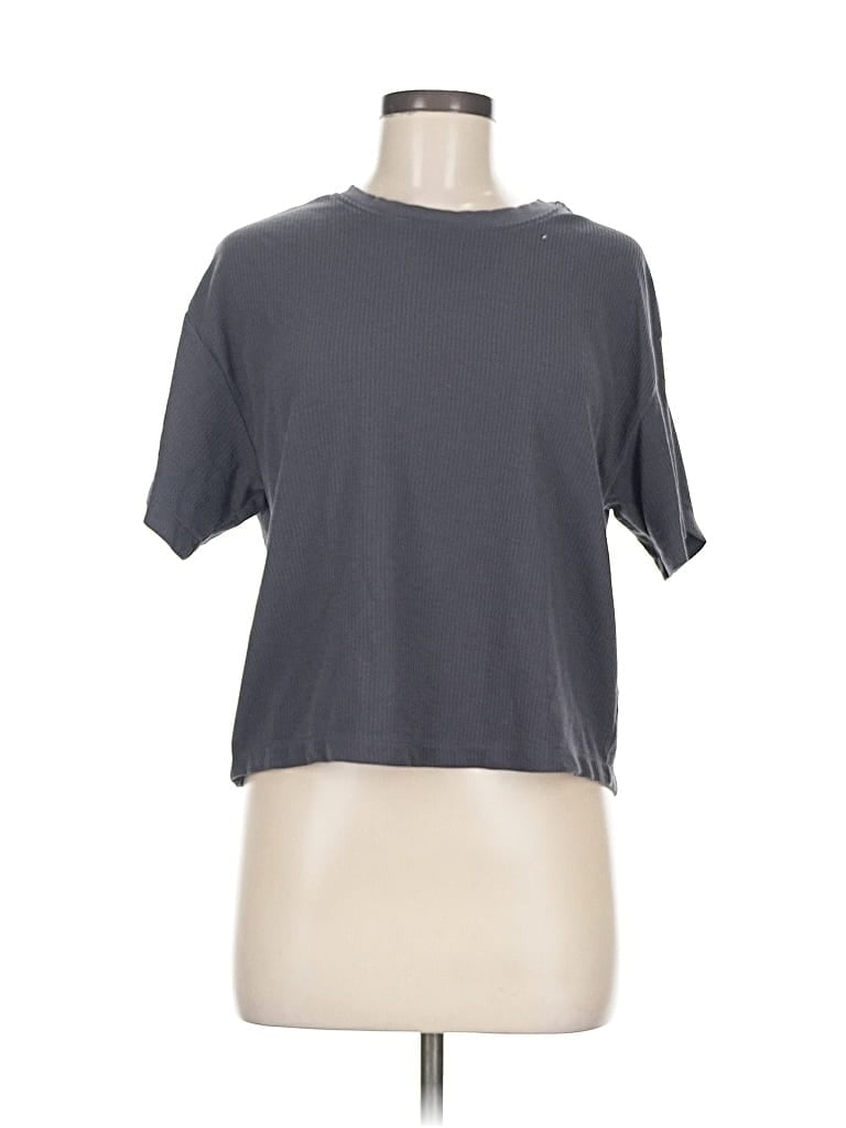 Pre-owned H&m Short Sleeve T-shirt In Gray