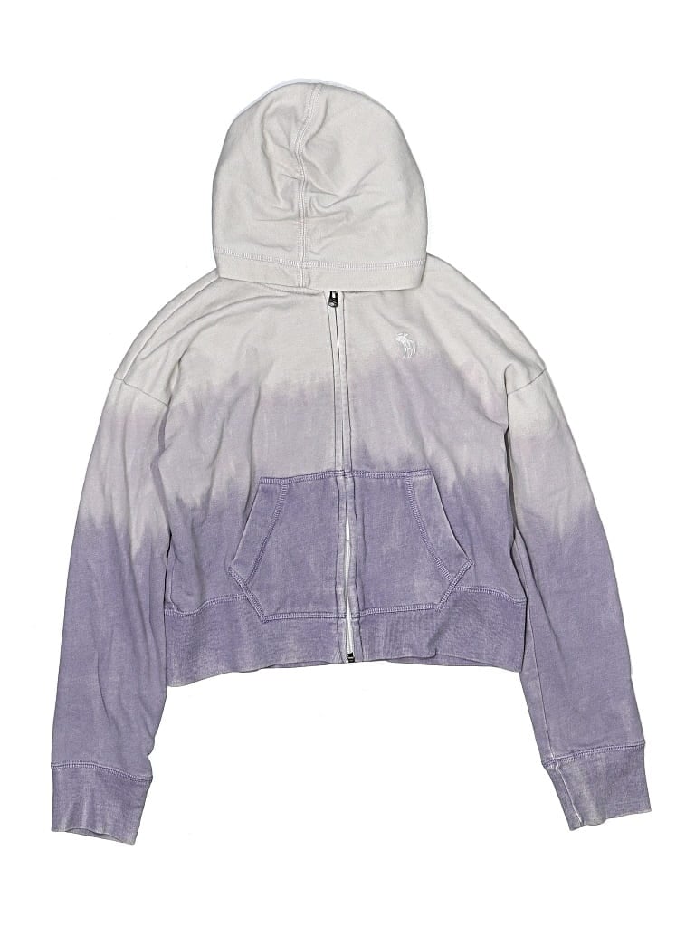 Pre-owned Abercrombie Kids' Zip Up Hoodie In Purple