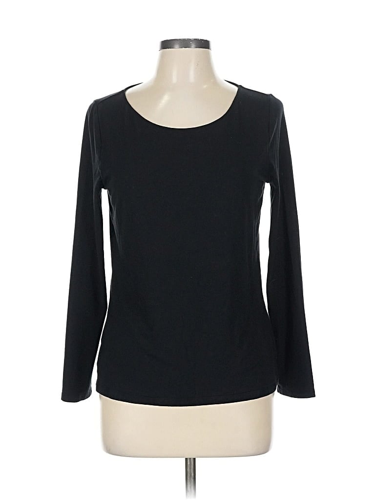 Pre-owned Talbots 3/4 Sleeve T-shirt In Black