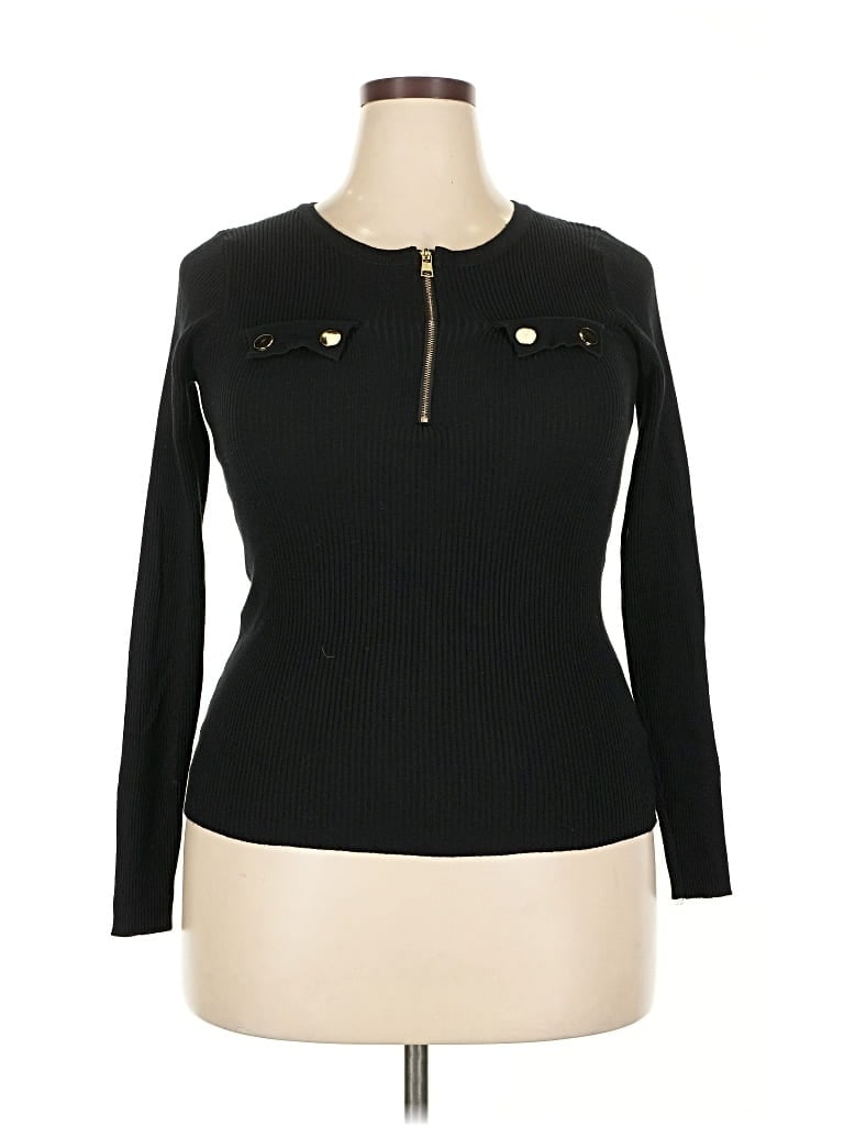 Pre-owned Chicme Long Sleeve T-shirt In Black