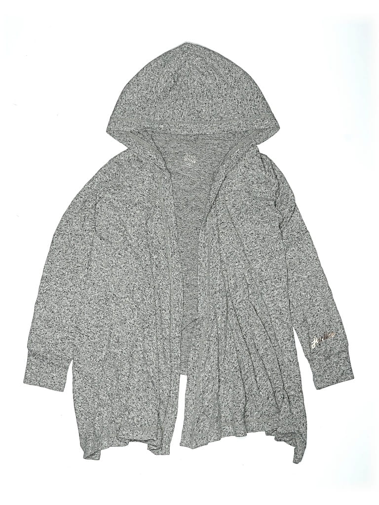 Pre-owned Justice Kids' Cardigan Sweater In Gray