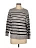 Liz Claiborne Stripes Gray Pullover Sweater Size L - photo 1