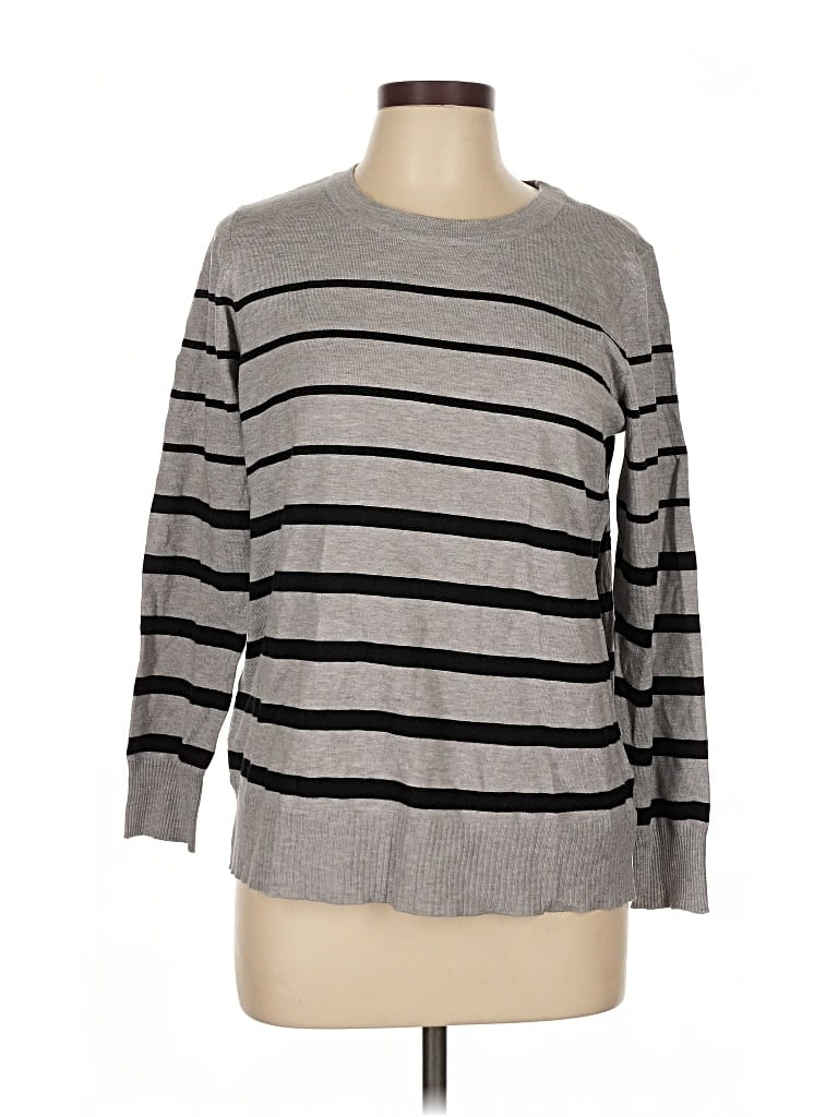 Pre-owned Liz Claiborne Pullover Sweater In Gray
