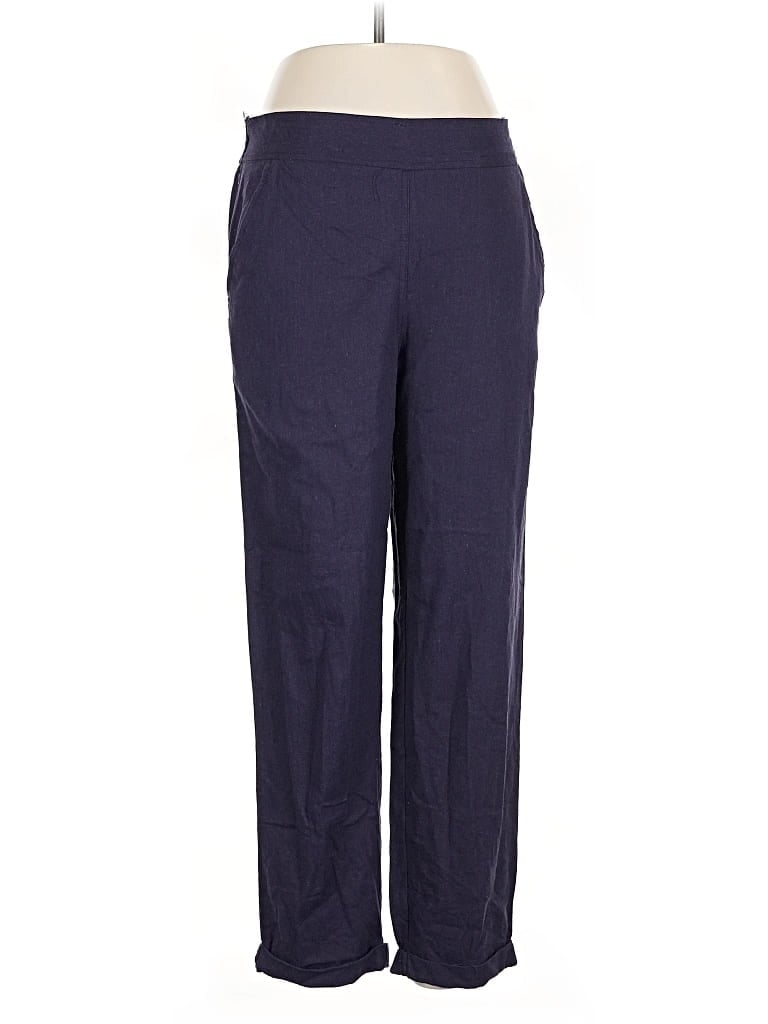 Pre-owned Max Studio Linen Pants In Blue