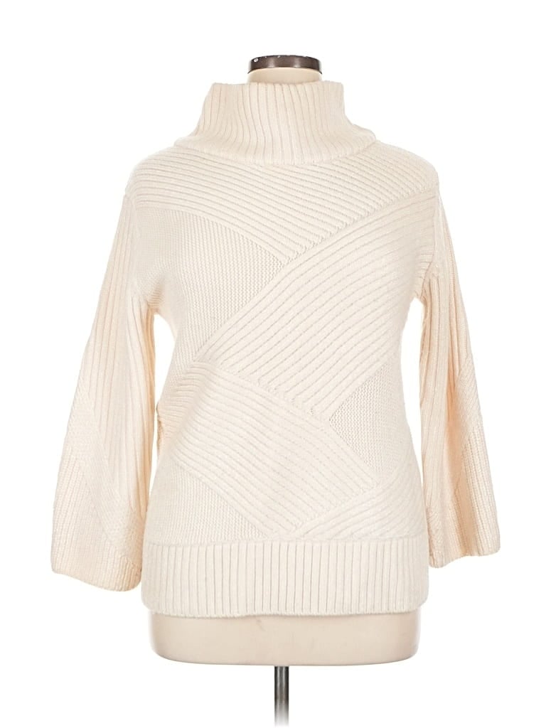 Pre-owned Rag & Bone Turtleneck Sweater In White