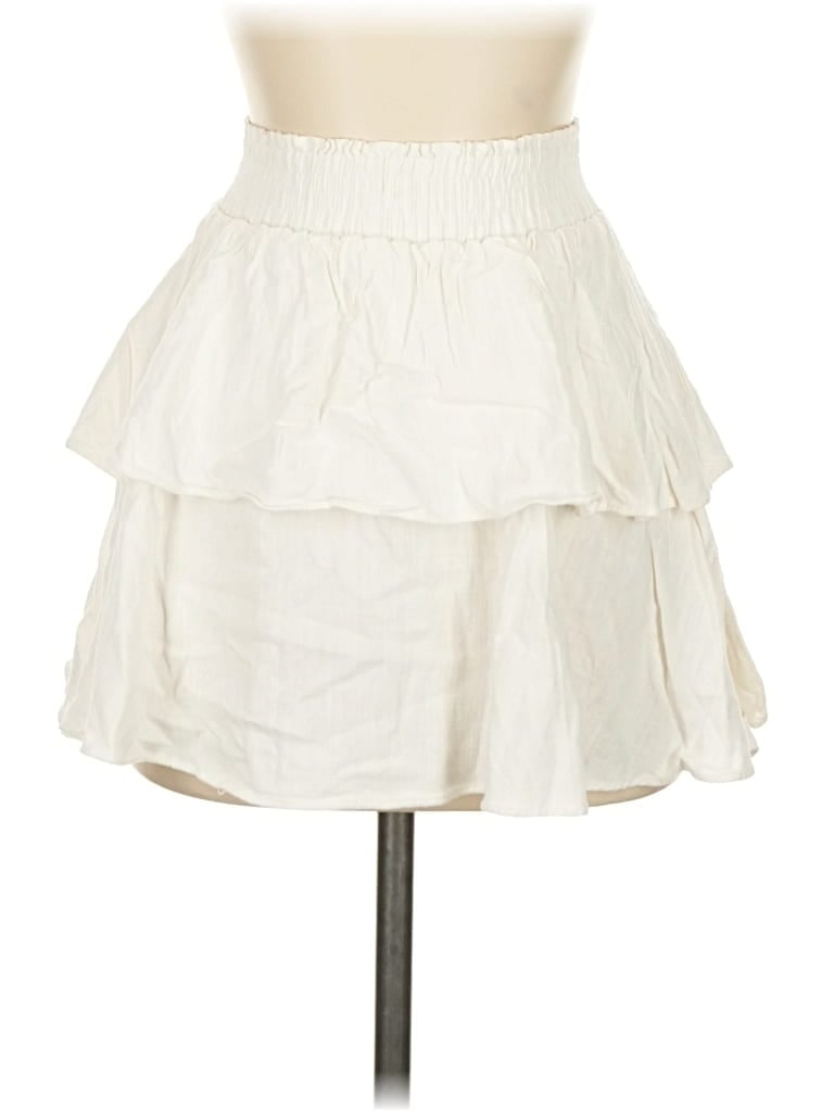 Pre-owned Princess Polly Casual Skirt In White