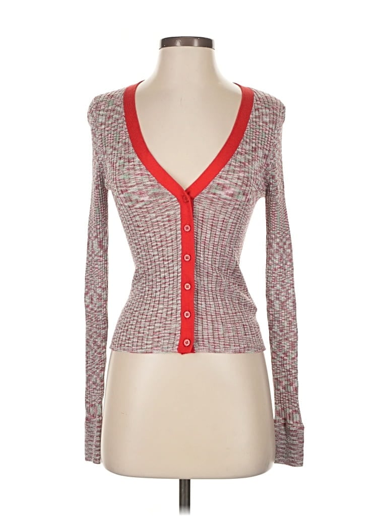 Pre-owned Urban Outfitters Cardigan Sweater In Red