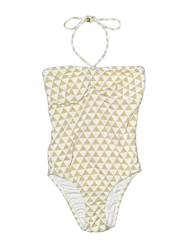 Pre-owned Shoshanna One Piece Swimsuit In White