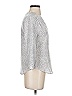 Ellie Kai 100% Silk Silver 3/4 Sleeve Silk Top Size 00 - photo 4