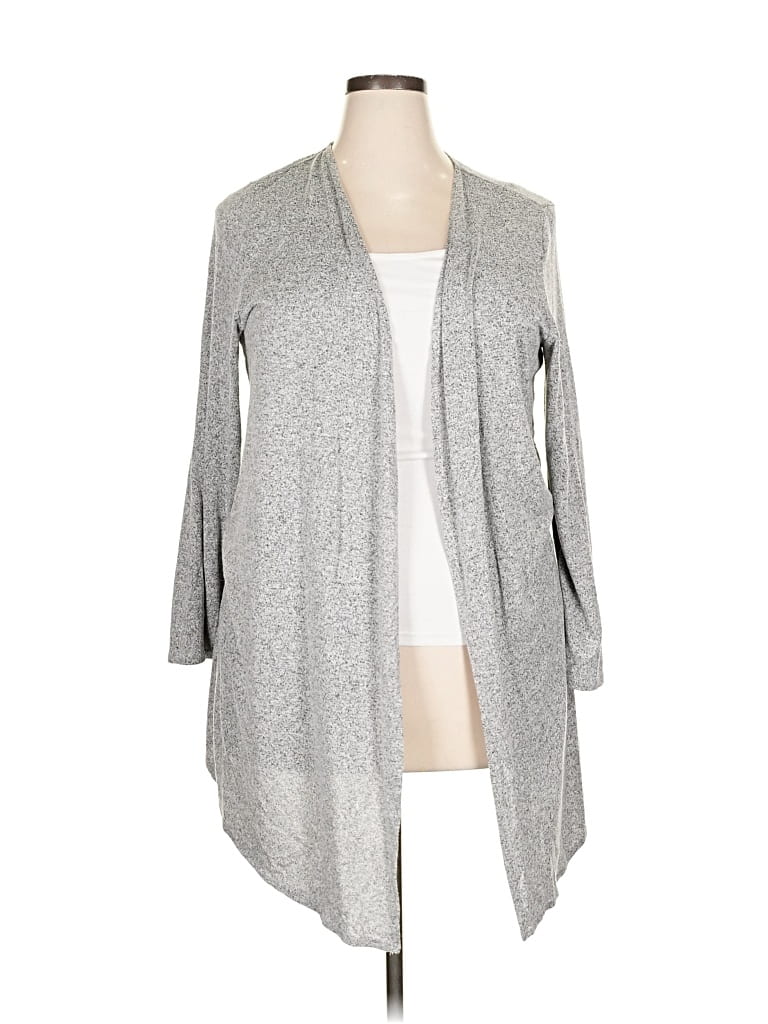 Pre-owned Apt. 9 Cardigan Sweater In Gray