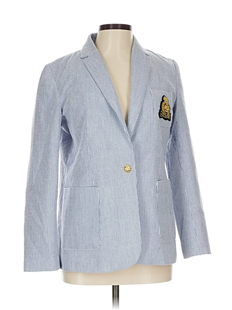 Pre-owned Assorted Brands Blazer Jacket In Blue