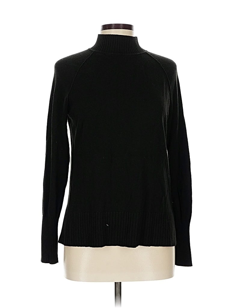 Pre-owned Lark & Ro Turtleneck Sweater In Black