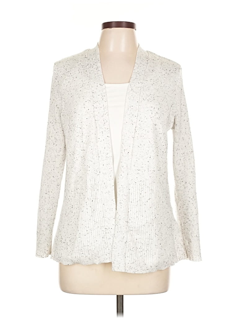 Pre-owned Verve Ami Cardigan Sweater In Silver