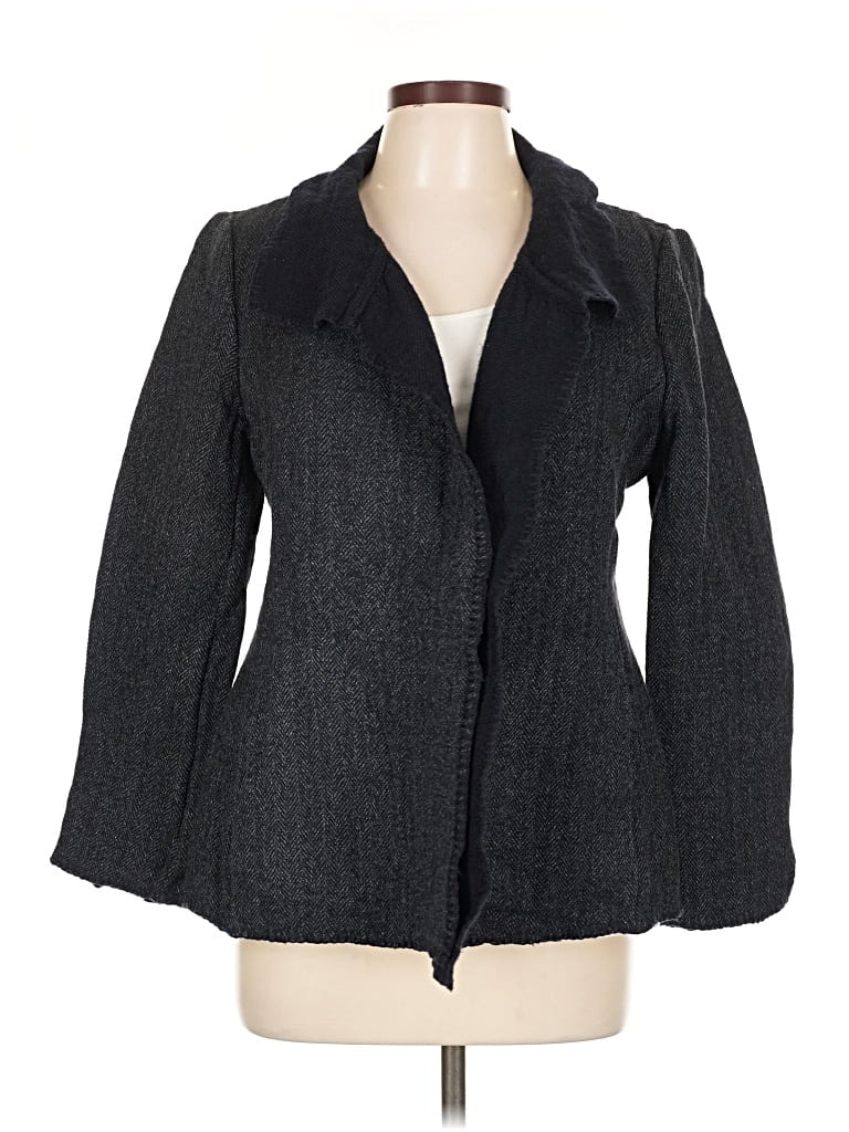 Pre-owned Ellen Tracy Blazer Jacket In Gray