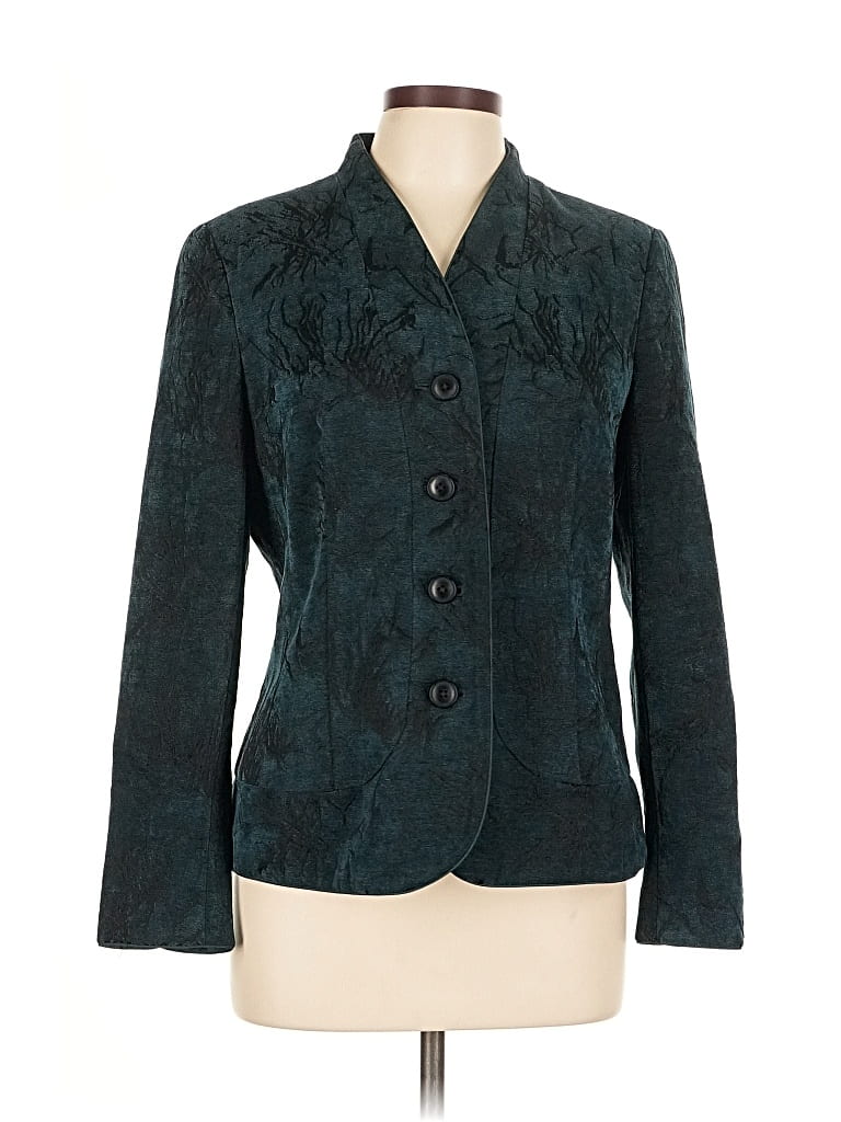 Pre-owned Coldwater Creek Blazer Jacket In Blue