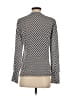 Ellie Kai 100% Silk Houndstooth Silver Blouse Size 0 - photo 2