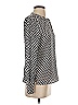 Ellie Kai 100% Silk Houndstooth Silver Blouse Size 0 - photo 4