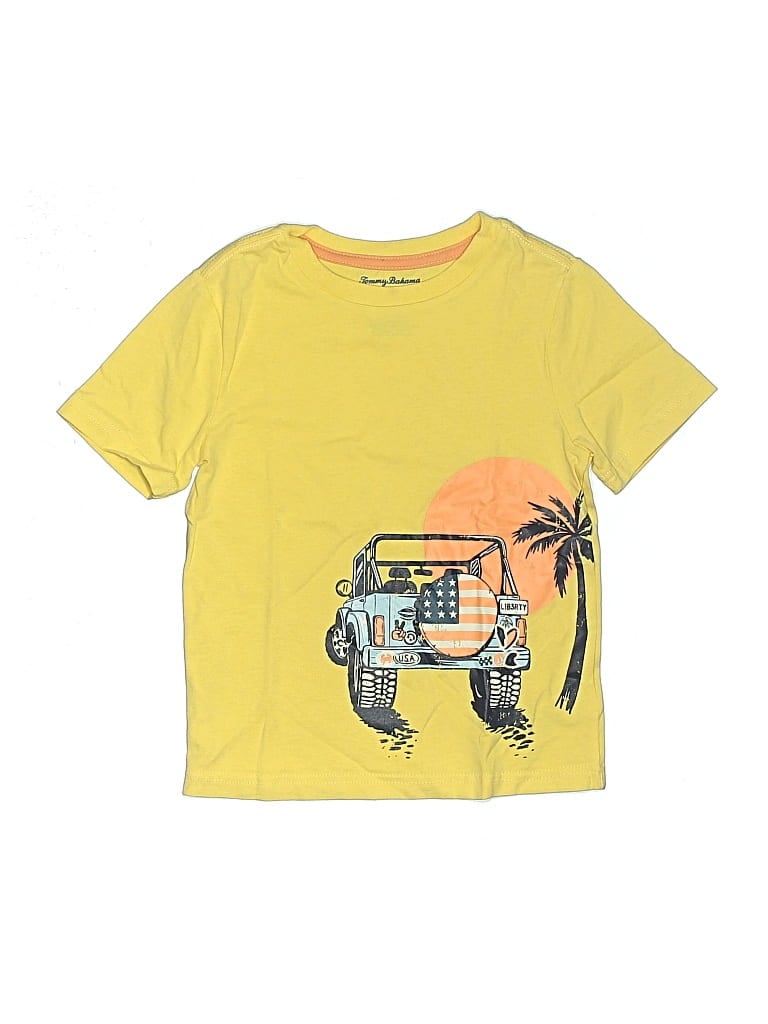 Pre-owned Tommy Bahama Kids' Short Sleeve T-shirt In Yellow