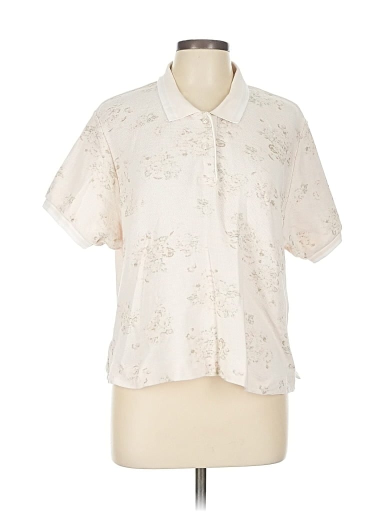 Pre-owned G.h. Bass & Co. Short Sleeve Polo Shirt In White