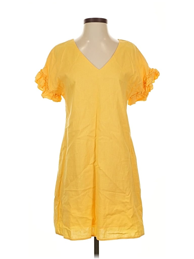 Pre-owned Cremieux Casual Dress In Yellow