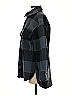 H&M 100% Polyester Plaid Black Coat Size XS - photo 5