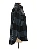 H&M 100% Polyester Plaid Black Coat Size XS - photo 4